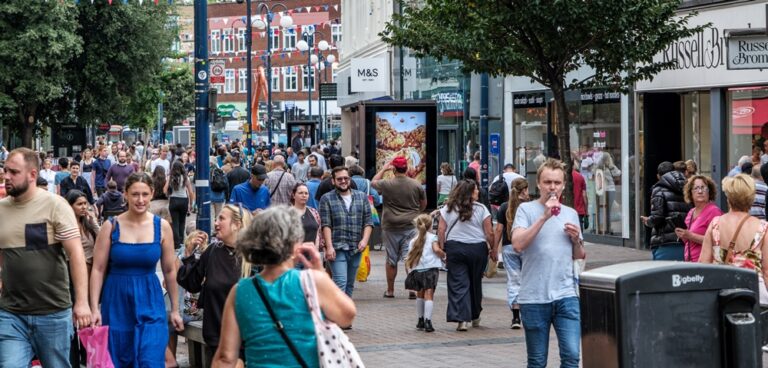 busy high street