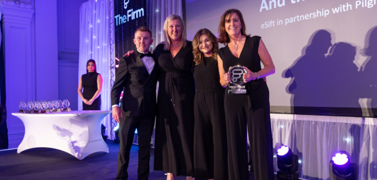 eSift were delighted to be awarded the Best Supplier Partnership award for their work with Pilgrim’s Food Masters, adding to the award they had previously achieved for their Recruitment on Demand service