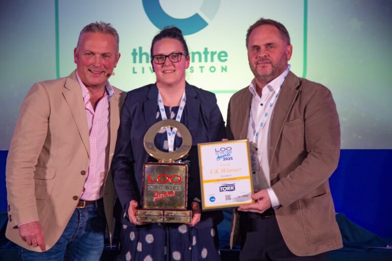 Sara Marshall representing The Centre Livingston which won the title of Loo of the Year at the recent Loo of the Year Awards. Different pictures are available if needed.